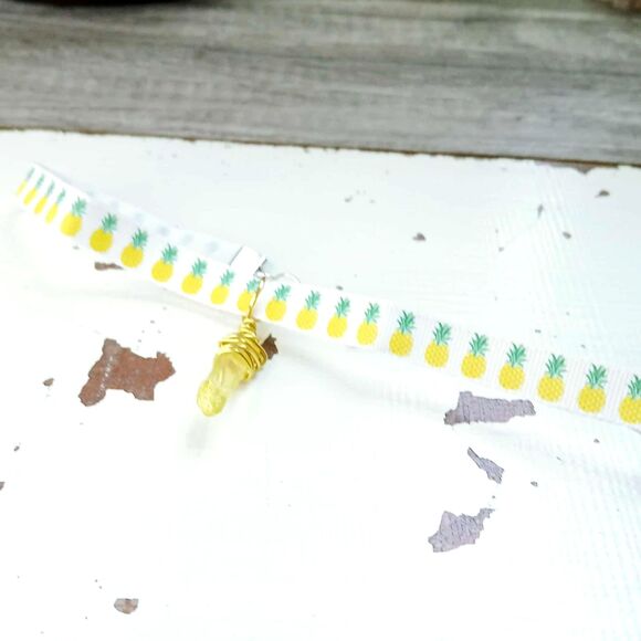 Aura Quartz Choker Necklace, Pineapple Choker, Gemstone Jewelry - Picture 3 of 4